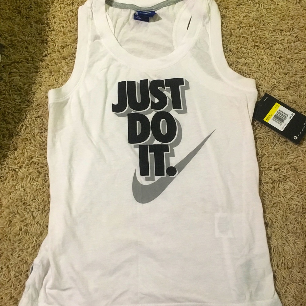 Nike White tank top